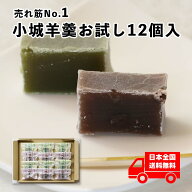 表面が固い 小城羊羹 お試し12個入り【メール便送料無料】※表面が固いタイプ（お配り物 おためし 抹茶 …