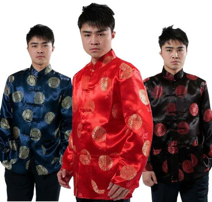 楽天市場 メンズ チャイナ風漢服シャツ 6色 長袖ジャケット スタンドカラー長袖シャツ スポーツ中華服 太極拳服 武術服 カンフー服 中国拳法服 太極拳ウエア 唐装漢服 カーディガン Yamadasyouji