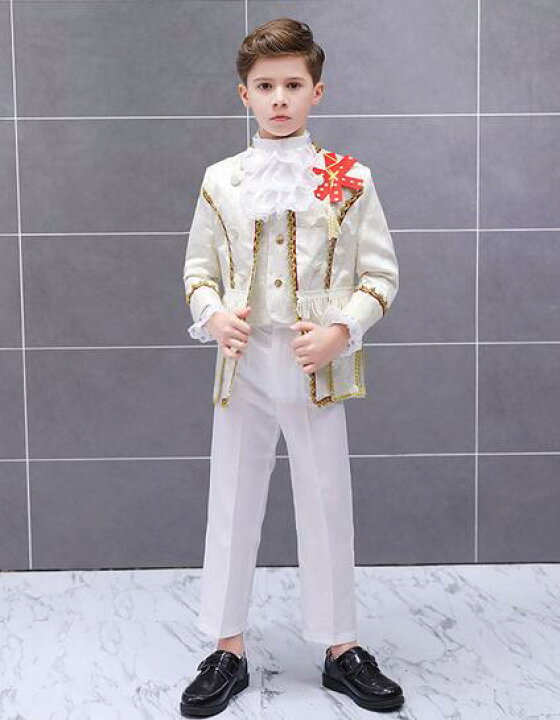 市場 子ども演出服 キッズスーツセットアップ 貴族服装 貴公子 男の子貴族イギリス風子ども用タキシードスーツセットアップ 演奏会 王子様