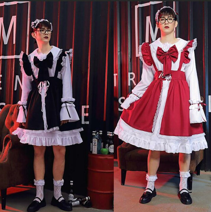 楽天市場 ハロウィン コスプレ メイド服 男性用 女装 Acngコスプレメイド服 コスプレ 女装 男性用 メイド メンズ 仮装 コスチューム メイド 仮装 演劇 パーティー 演出 ステージ ハロウィン 変装仮装 Cosplay Yamadasyouji