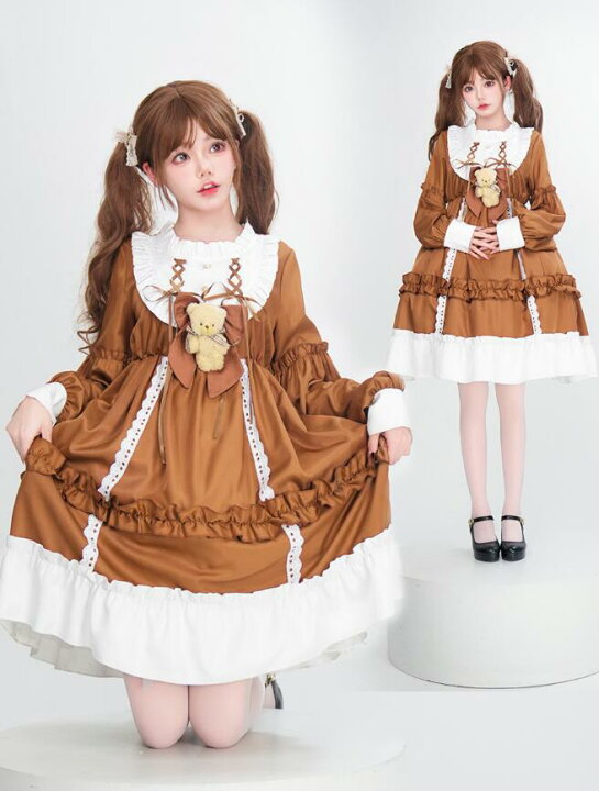 楽天市場】ロリータドレス レディースLolitaワンピース 可愛い長袖 