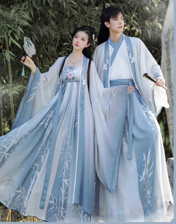 楽天市場】男女兼用漢服唐装 花刺繍 2点セット/3点セットロング丈羽織 