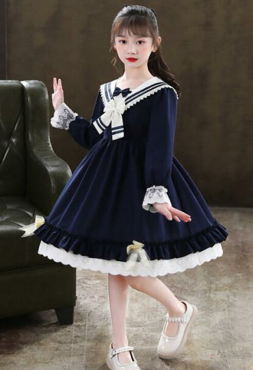 楽天市場】ロリータ Lolitaドレス 女の子セーラー風ワンピース 子供 