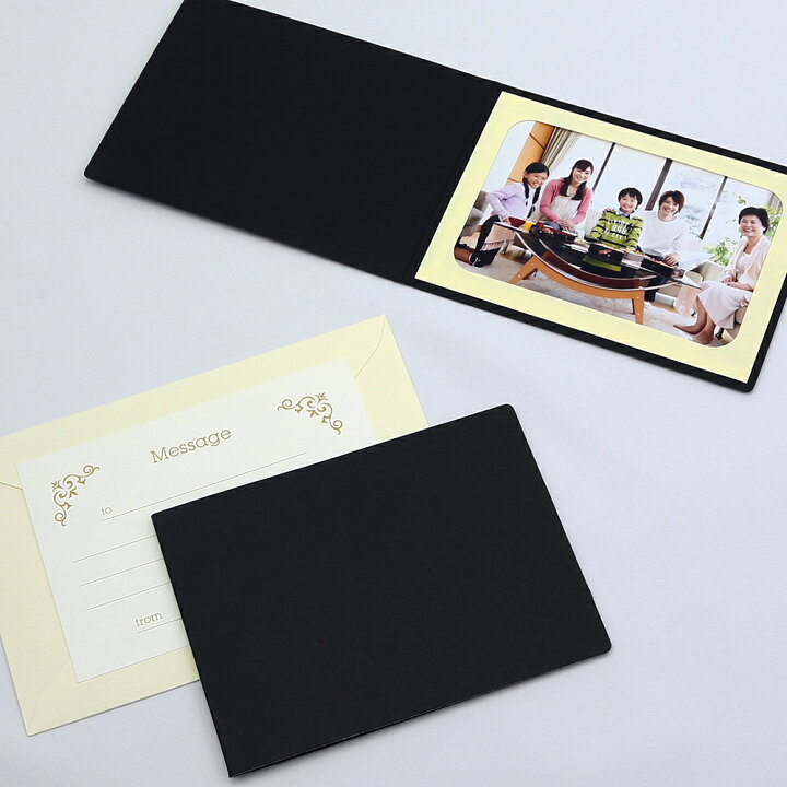 楽天市場 ペーパー フォトフレーム 写真台紙 無地表紙 Lサイズ 127mm 1面ヨコ ブラック メッセージカード ツタ 山田屋台紙店 楽天市場店 楽天市場 ペーパー フォトフレーム 写真台紙 無地表紙 Lサイズ 127mm 1面ヨコ ブラック メッセージカード ツタ 山田屋台紙店 楽天市場店