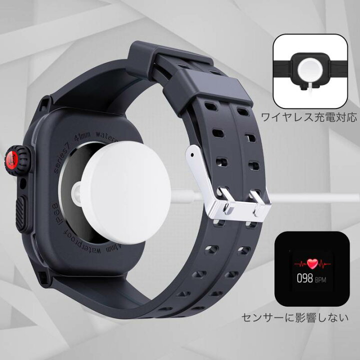 楽天市場】【IP68防水】Apple Watch9 防水バンド 45mm Apple Watch8 