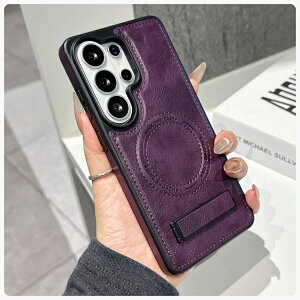 �yMagSafe�Ή��zGalaxy S26 Ultra �P�[�X Galaxy S26 �P�[�X ���U�[�� �X�^���h�t�� Galaxy S26+ �J�o�[ �w�ʎ��[ �}�O�Z�[�t�Ή� �M�����N�V�[S26 �E���g�� �P�[�X �ϏՌ� ���^ �����₷�� �r�W�l�X ������