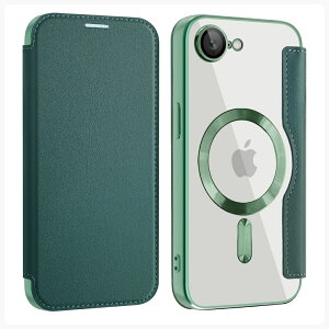 iPhone 17E �P�[�X MagSafe�Ή� �蒠�^ �w�ʃN���A iPhone 17 E �J�o�[ �J�����ی��̌^ �}�O�Z�[�t�Ή� ���C�����X�[�d iPhone17E �P�[�X �蒠 ���� �Ռ��z�� ������� ���U�[ �J�[�h���[ �A�C�t�H��17E