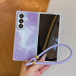 Galaxy Zfold8 Ultra �P�[�X �X�g���b�v�t�� Galaxy Z Fold7 Fold6 Fold5 Fold4 �Ή� ���ʃO���f�[�V���� �܂肽���� �X�}�z�P�[�X ���^ �y�� ������� ���� �ϏՌ� �n���h�X�g���b�v �����h�~ �w��h�~ ��