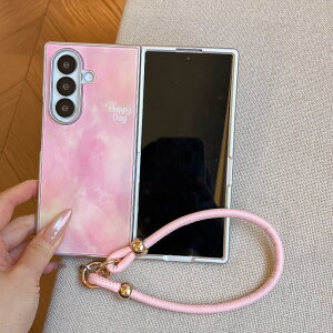 Galaxy Zfold8 Ultra �P�[�X �X�g���b�v�t�� Galaxy Z Fold7 Fold6 Fold5 Fold4 �Ή� ���ʃO���f�[�V���� �܂肽���� �X�}�z�P�[�X ���^ �y�� ������� ���� �ϏՌ� �n���h�X�g���b�v �����h�~ �w��h�~ ��