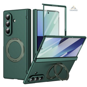 Galaxy Z Fold8 �P�[�X Galaxy Z Fold8 Ultra �P�[�X ���@��Ή� �����O�t�� �X�^���h �}�O�l�b�g�� ���C�����X�[�d�Ή� 360°��] �����K���X ��ʕی� �q���W�ی� �ϏՌ� ���^ PC �n�[�h�P�[�X �M�����N
