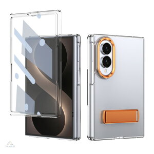 Galaxy Z Fold8 / Fold8 Ultra �P�[�X �N���A �܂肽���݃X�^���h �����X�^���h ���p�x �K���X�t�B�������� ���� �S�ʕی� �q���W�ی� �ϏՌ� �J�����ی� ���^ ���@��Ή� �M�����N�V�[ Z�t�H�[���h8 