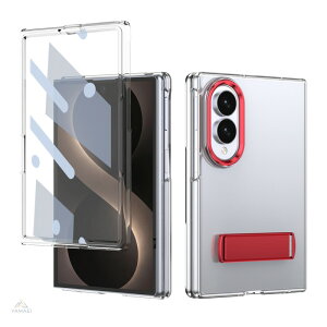 Galaxy Z Fold8 / Fold8 Ultra �P�[�X �N���A �܂肽���݃X�^���h �����X�^���h ���p�x �K���X�t�B�������� ���� �S�ʕی� �q���W�ی� �ϏՌ� �J�����ی� ���^ ���@��Ή� �M�����N�V�[ Z�t�H�[���h8 