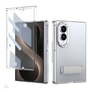 Galaxy Z Fold8 / Fold8 Ultra �P�[�X �N���A �܂肽���݃X�^���h �����X�^���h ���p�x �K���X�t�B�������� ���� �S�ʕی� �q���W�ی� �ϏՌ� �J�����ی� ���^ ���@��Ή� �M�����N�V�[ Z�t�H�[���h8 