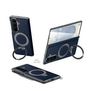 Galaxy Zfold8 Ultra �P�[�X PU���U�[ MagSafe�Ή� �}�O�l�b�g���� �J�[�{���� �����O�X�^���h�t�� �q���W�ی� �܂肽���݃X�}�z�P�[�X Galaxy Z Fold8 Ultra �J�o�[ �ϏՌ� �J�����ی� ���^ ���C�����X�[