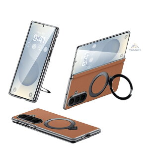 Galaxy Zfold8 Ultra �P�[�X �{�v MagSafe�Ή� �}�O�l�b�g���� �����O�X�^���h�t�� �q���W�ی� �܂肽���݃X�}�z�P�[�X Galaxy Z Fold8 Ultra �J�o�[ ���{�v ���U�[ �ϏՌ� �J�����ی� ���^ ���C�����X�[�d