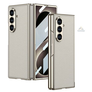 Galaxy Zfold8 Ultra �P�[�X ���b�L ���U�[�� �J�o�[ �M�����N�V�[ Z Fold8 Ultra �X�}�z�P�[�X �܂肽���� �t���J�o�[ �P�[�X��̌^�t�B���� �����K���X ��ʕی� �q���W�ی� �����Y�ی� �J�����ی� 
