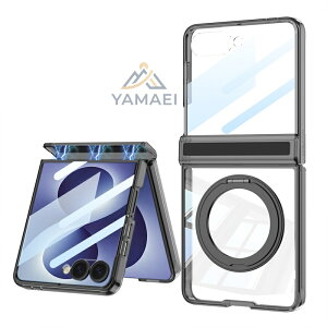 Galaxy Z Flip8 �M�����N�V�[ Z Flip8 �P�[�X ��ʕی� �t�B������̌^ MagSafe�Ή� ���C�z�� �����O�X�^���h �q���W�ی� �J�����ی� ���U�[�� TPU �ϏՌ� �J�o�[ �܂肽���� �X�}�z�P�[�X ���^ �y�� 