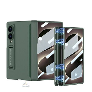 Galaxy Z Fold8 �M�����N�V�[ Z Fold8 �P�[�X ��ʕی� �t�B������̌^ �}�O�l�b�g�\�� �X�^���h �q���W�ی� �J�����ی� ���U�[�� TPU �ϏՌ� �J�o�[ �܂肽���� �X�}�z�P�[�X ���^ �y�� ���h�~ �w��