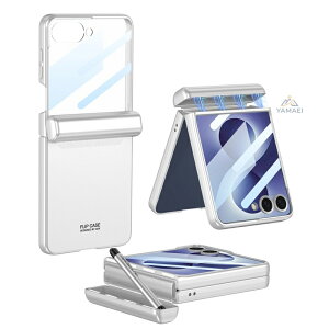 Galaxy Z Flip8 �M�����N�V�[ Z Flip8 �P�[�X ��ʕی� �t�B������̌^ �}�O�l�b�g�\�� S�y�����[ �J�����ی� �J�o�[ �܂肽���� �X�}�z�P�[�X ���^ �y�� ���h�~ �w��h�~ PC �K���X�t�B���� �V���o