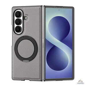 Galaxy ZFold8 �P�[�X 360°��]�X�^���h MagSafe�Ή� PU���U�[ �}�O�l�b�g�����O �c���u�� ���C�����X�[�d�Ή� �J�����ی� ��ʕی� �ϏՌ� ���U�[�� �܂肽���� ���^ �M�����N�V�[ ZFold8 �X�}�z�P�[