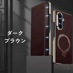 Galaxy ZFold8 Ultra �P�[�X �{�v �蒠�^ 360°��]�����O�X�^���h �q���W�ی� �}�O�l�b�g�J�� ���C�����X�[�d�Ή� �J�����ی� ��ʕی� �ϏՌ� ���v ���^ �M�����N�V�[ ZFold8 Ultra �X�}�z�P�[�X �J�o