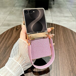 Galaxy Z Flip8 �P�[�X �O���b�^�[ �V�����_�[�X�g���b�v�t�� �܂肽���݃X�}�z�Ή� ���C���X�g�[�� �L���L�� ���X�g�X�g���b�v �΂ߊ|�� ������� �X�}�z�P�[�X �J�o�[ �����h�~ ���|�� 3�F�W