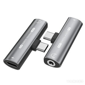 yDAC^zType C ϊA_v^[ 2in1 [d P[u RpNg 2in1 3.5mm Cz WbN  y Đ Ȃ A_v^ ʘb A~jE Type-C android Xperia Samsung Huawei  32Bit