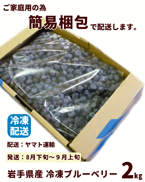 岩手県産　ブルーベリー　2kg 缶詰 にっぽんの果実 岩手県産 ブルーベリー 185g(2号缶