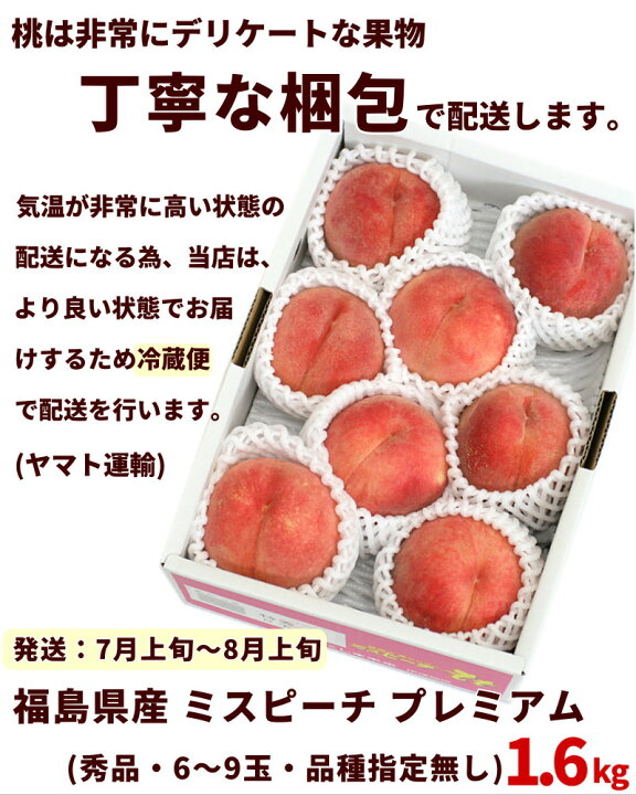楽天市場】もも 白桃 ご家庭用 光センサー もも ミスピーチ 秀品 1.6kg 