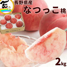 長野県産 なつっこ 桃 2kg (5〜8玉) 秀品 momo モモ