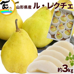洋梨 山形産 ル レクチェ 秀品 3kg (9〜12玉) お歳暮 ギフト