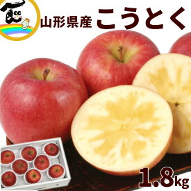 りんご 山形県 朝日町産 蜜入り りんご 訳あり こうとく 1.8kg (6～10玉) 高徳