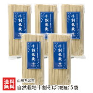 自然栽培十割そば（乾麺）5袋 山形ちば吉 ソバ 蕎麦 soba 乾麺 でわかおり 十割 自然栽培 自家栽培 山形…