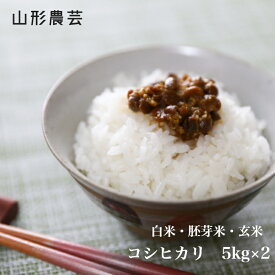新米【送料無料】特別栽培米　コシヒカリ 10kg（5kg×2）　山形県産 白米　胚芽米 玄米【沖縄・離島+2300円】米 お米 コメ 庄内米 酒田