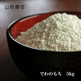 新米【送料無料】でわのもち 5kg 山形県産 白米 玄米【沖縄・離島+2300円】山形 もち米 餅米 東北 庄内米 酒田
