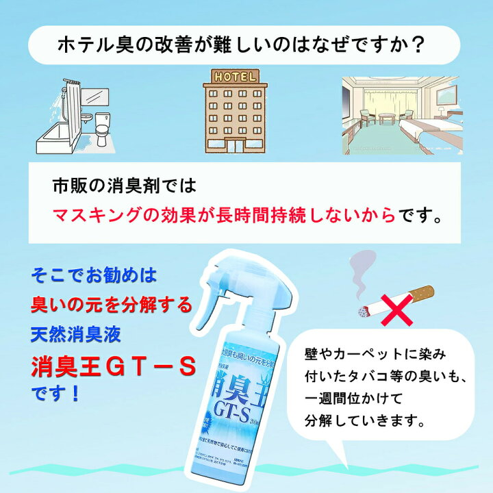 楽天市場】消臭 除菌 無香料 無臭 消臭王GT-S 液体 無臭 500ml 嫌な 