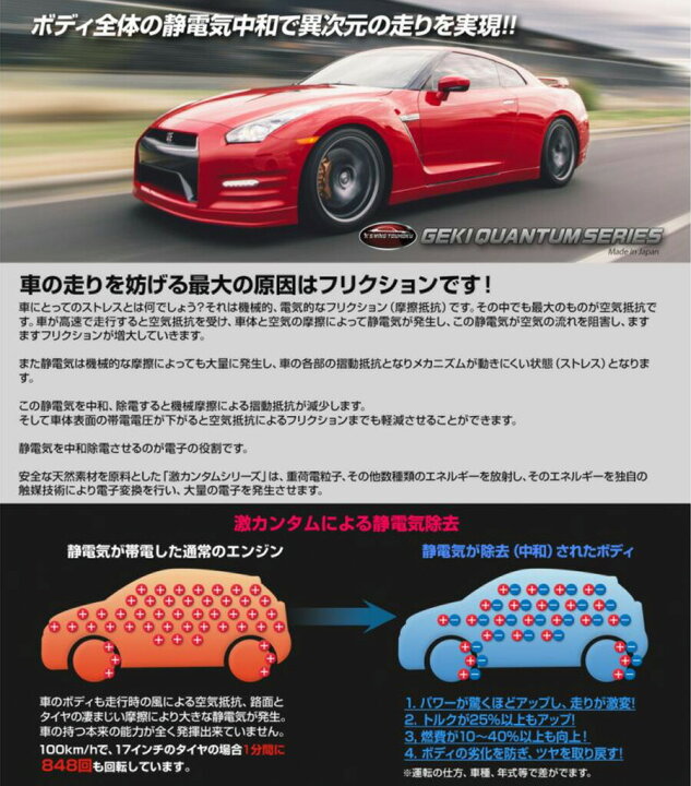 楽天市場】静電気 除去 グッズ 車 【 激カンタム 究極バルブ4 】中和 