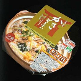 【山口県】【萩市東浜崎町】【井上商店】かき雑炊●ごはん付きそのまま調理できるアルミ鍋容器入り●IH調理器具対応