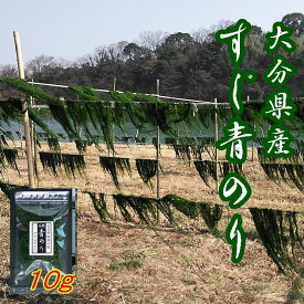 【送料無料】【希少】天然すじ青のり原藻10g　大分県産　駅館川（やっかんがわ）【メール便】