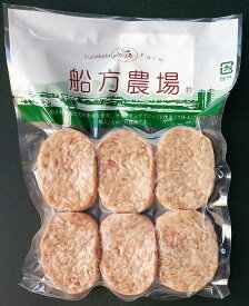 【山口県】【阿東徳佐下】【冷凍食品】【化学調味料無添加】船方農場●ハンバーグ(ミニ）30gx6