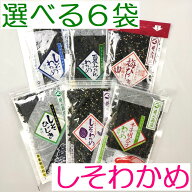 メール便【送料無料】萩・井上商店『選べるしそわかめ　6種』