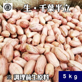 【送料無料(一部地域除く)】令和4年産 新豆！調理前生落花生 むき実 5kg (1kg×5袋)最高級品種 千葉半立のみ使用 千葉県産