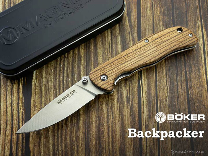 楽天市場】ボーカー BOKER 折りたたみナイフ バックパッカー 01EL605 