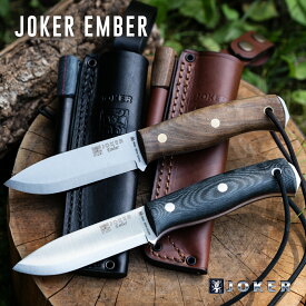 ジョーカー エンバー スカンジエッジ　ブッシュクラフトナイフ 　ファイヤースチール付 Joker EMBER SCANDI EDGE BUSHCRAFT KNIFE