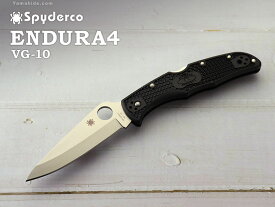 スパイダルコ C10PBK エンデューラ4 STR ブラックハンドル 折り畳みナイフ Spyderco ENDURA4 Black