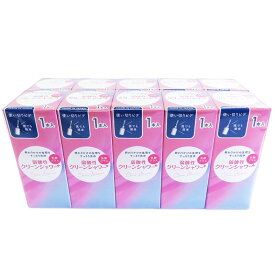 使い切りビデ 弱酸性クリーンシャワープラス 10本入（1本入×10箱）洗浄液・膣洗浄器 膣内洗浄 生理の終わりかけに。オリモノが気になる時に。生理中の臭い対策。デリケートゾーンのお手入れ。携帯ビデ 殺菌処理済 オカモト 使いきりビデ 生理後の膣洗浄器
