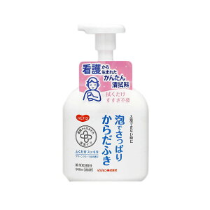 泡でさっぱりからだふき (500ml) 高齢者 男性 女性 大きめ おしりふき 臭わない 介護 外出用 使い捨て