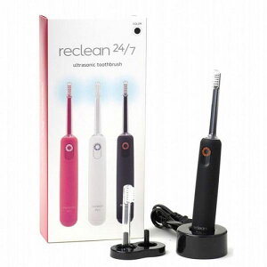 パルス式 超音波 歯ブラシ reclean24/7 ブラック 口腔 ケア 洗浄 洗浄器 介護 うがい 口腔洗浄