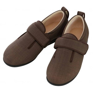 ダブルマジック3 5E 茶 LL 介護靴 女性 レディース 男性 メンズ あゆみ 滑り止め シューズ スポーツ スニーカー 軽量 外履き 介護 医療 ウェルファン掲載 ウォーキング ランニング