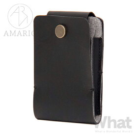 《全2色》AMARIO AA CARD CASE 名刺入れ カードケース 【アマリオ アクセサリーズ AMARIO ACCESSORIES シンプル デザイン 薄型 レザー ギフト プレゼント 贈り物 ビジネス ミニマル】